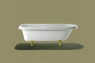 Knief ROLL TOP XL voľne stojaca akrylátová vaňa 166,5x71,5x57,5cm, 180l, biela