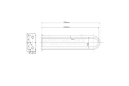 Sapho Podperné madlo tvar U 813mm, biela