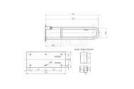 Sapho Madlo sklopné 813mm, biela