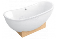 Villeroy&Boch MY NATURE 190x80 voľne stojaca vaňa +podstavec 
z gaštan.dreva, biela