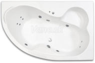 Arttec ARTTEC NIKÉ SURF 160 x 105 pravá hydromasážna akrylátová vaňa Biela
