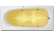 Arttec ARTTEC RHEY SURF + CHROMO 190 x 80 hydromasážna akrylátová vaňa Biela