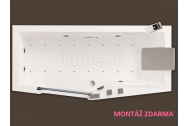 Santech-Novellini IRIS hydromasážna vaňa 160x80, Ľavá