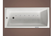 Santech SMART obdĺžniková masážna vaňa 170x72,5 Relaxa 300 +chromoterapia ZADARMO