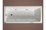 Santech SMART obdĺžniková masážna vaňa 150x72,5 Fitnes 300 +aut.dohr.vody +chromot.ZADARMO