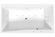 Polysan QUEST HYDRO-AIR hydromasážna vaňa, 180x100x49cm, biela
