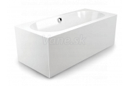 Santech TIME TOP-H 180x80 voľne stojaca akrylátová vaňa hranaté rohy+pozink.rám