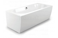 Santech TIME TOP-R 180x80 voľne stojaca akrylátová vaňa zaoblený pred.pan+pozink.rám