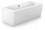 Santech TIME MILO-R 180x80 voľne stojaca akrylát vaňa zaoblený pred.pan+pozink.rám