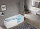 Santech Iris Comby 2 Rohová vaňová zástena 84x150x75 Pravá, rám chróm, sklo číre