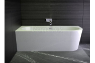Knief WALL SX CORNER voľne stojaca akrylátová vaňa 165x75x58cm biela,Ľavá