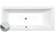 Polysan CLEO SLIM obdĺžniková vaňa 160x75x48cm, biela