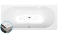 Polysan VIVA R SLIM asymetrická vaňa 185x80x47cm, biela