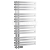 Sapho VOLGA vykurovacie teleso 500x976mm, 308W, brúsená nerez
