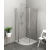 Polysan ZOOM LINE štvrťkruhový sprchový kút 90x90 cm Číre/Chróm R550 Krídlové dv. Ľavý