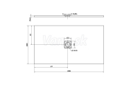 Polysan FLEXIA sprchová vanička z liateho mramoru s možnosťou úpravy rozmeru 180x100x3,5cm