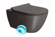 GSI PURA závesná WC misa, Swirlflush, 55x36 cm, bistro dual-mat