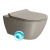 GSI PURA závesná WC misa, Swirlflush, 55x36 cm, tortora dual-mat