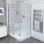 Polysan FORTIS LINE obdĺžnikový sprchový kút 130x90cm rohový vstup Číre/Chróm Krídlové dv