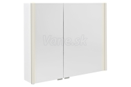 Sapho ALIX galérka s LED osvetlením 86x70x17,5cm, biela