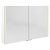 Sapho ALIX galérka s LED osvetlením 106x70x17,5cm, biela