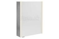 Sapho ALIX galérka s LED osvetlením 56x70x17,5cm, ľavá/pravá, dub strieborný