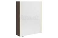 Sapho ALIX galérka s LED osvetlením 56x70x17,5cm, ľavá/pravá, borovica rustik