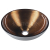 Sapho MURANO WENGE sklenené umývadlo 40x14cm, meď/strieborná