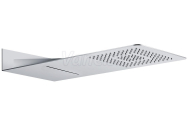 Sapho SLIM hlavová sprcha zo steny s kaskádou 220x500x2,4mm, leštená nerez