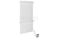 Sapho ELMIS Elektrický sušiak uterákov 400x800mm, 120W, hliník, biela matná