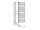 Aqualine TUBINI vykurovacie teleso 596x1454mm, antracit