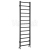 Sapho METRO LIGHT vykurovacie teleso 400x1500mm, čierna mat
