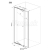 Aqualine AMICO 80 sprchové dvere do niky 820-1000x1850 mm Číre/Biela Pivotové dv.