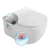 Sapho BRILLA závesná WC misa s bidet. spŕškou, Rimless, 36,5x53 cm, biela
