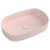 Sapho INFINITY OVAL keramické umývadlo na dosku, 55x36 cm, ružová mat Salmon