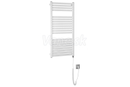 Aqualine TONDI-E elektrické vykurovacie teleso, rovné, 450x970 mm, 300W, biela