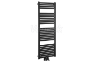 Aqualine TONDI vykurovacie teleso 450x1330 mm, stredové pripojenie, čierna matná