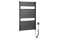 Aqualine TONDI-E elektrické vykurovacie teleso, rovné, 600x970 mm, 400W, čierna matná