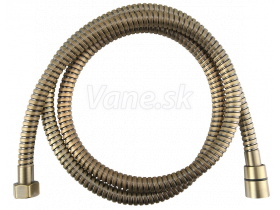 Sapho POWERFLEX Kovová sprchová hadica, opletená, 150cm, bronz