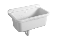 Aqualine Závesná výlevka 55x34cm, plast, biela