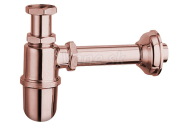 Reitano Rubinetteria RETRO Umývadlový sifón 1'1/4, odpad 32mm, červené zlato