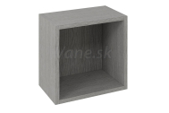 Sapho ESPACE otvorená policová skrinka 35x35x22cm, dub strieborný (ESP151)