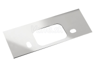 Sapho Krycí destička ke SLIM hlavovým sprchám do zdi 240x110mm, nerez