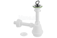 Aqualine Set sifónu a výpuste pre artikel WH118, ABS/biela/chróm