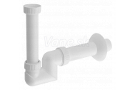 Bruckner Umývadlový sifón s prevlečnou matkou 5/4' nízky, odpad 40mm, plast