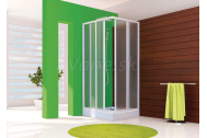 Aquatek ROYAL A4 Rohový sprchový kút 90x90x185cm, dvoje posuvné dv., biely, Krilex voda