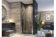 Aquatek GLASS B2 Sprchové dvere do niky 85x195cm, dvojkrídlové dvere, chróm, matné sklo
