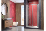 Aquatek MASTER B6 Sprchové dvere do niky 85x185cm, skladacie dvere, chróm, sklo číre