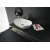 Aquatek LOTUS umývadlo na dosku 59,2x39,3x14cm liaty mramor, oválne, Biela