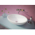 Aquatek ROSE umývadlo na dosku 50x35x15cm liaty mramor, oválne, Biela